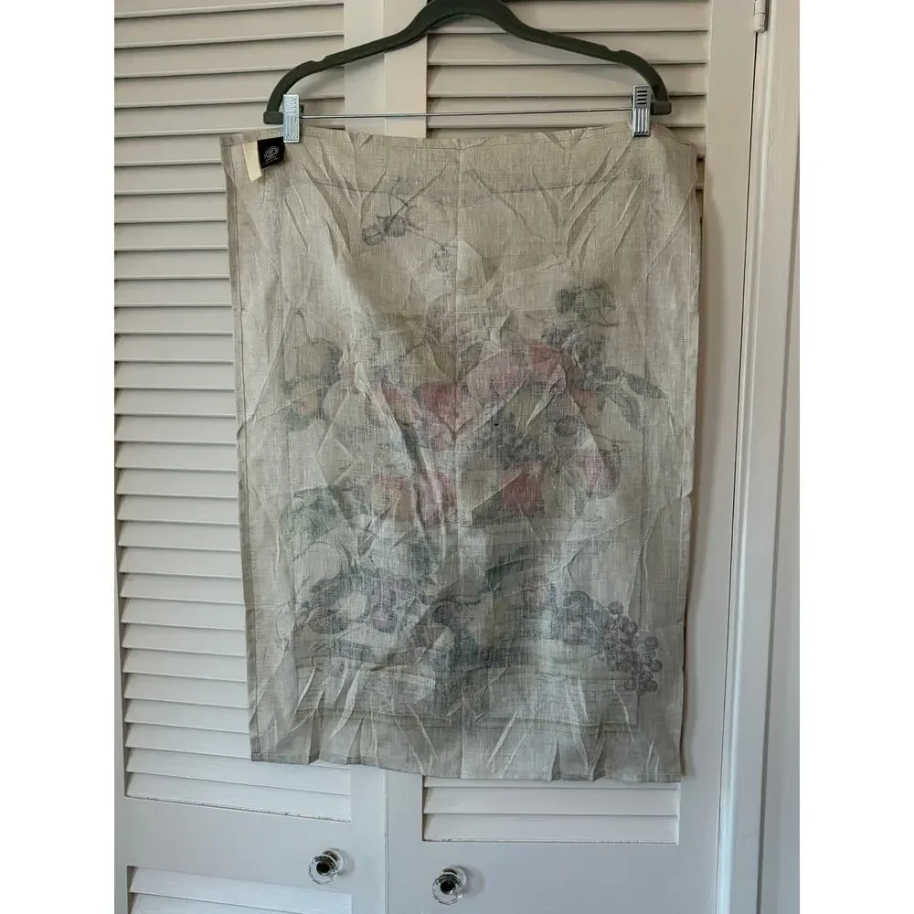 Le Telerie Toscane Firenze tea towel Italy fruit linen botanical basket